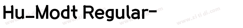 Hu_Modt Regular字体转换